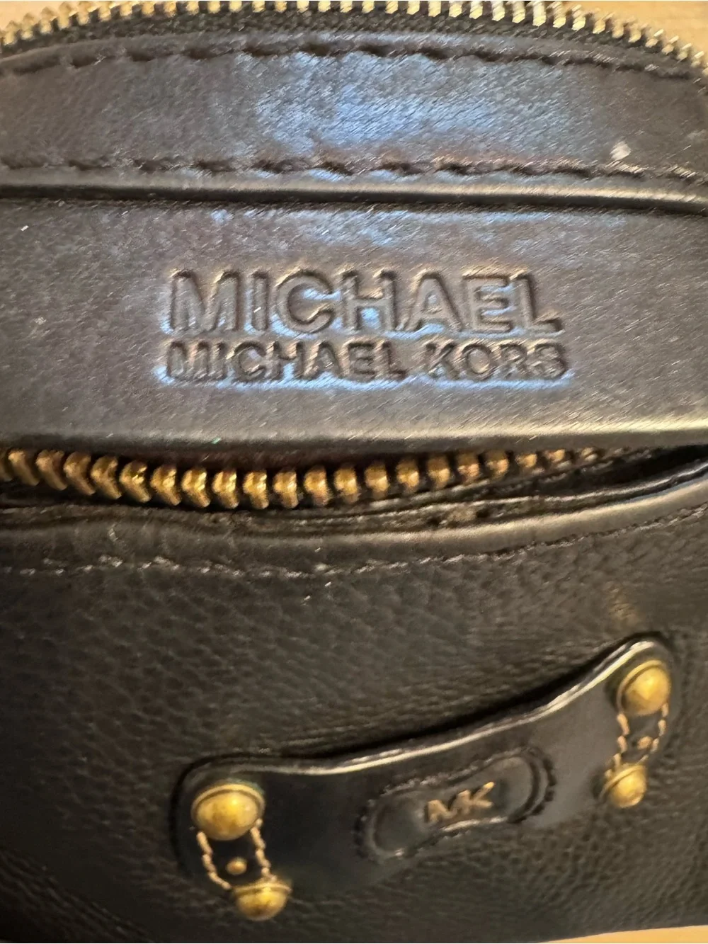 Vintage Y2K Michael Kors Black Pebbled Leather Braided Handle Shoulder Bag